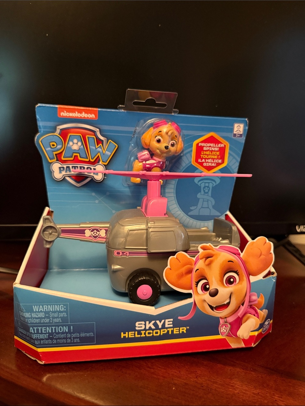 Paw Patrol Skye Helicopter Toy - Pink and Gray
